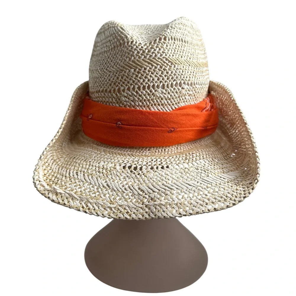 Faded Glory‎ NWT Women's Straw Western Cowboy/Cowgirl  Hat Very Nice Y2K